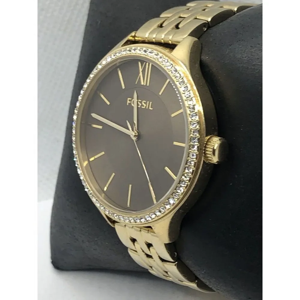 Fossil BQ3426 Women's Gold Stainless Steel Analog Dial Quartz Wrist Watch OP564
